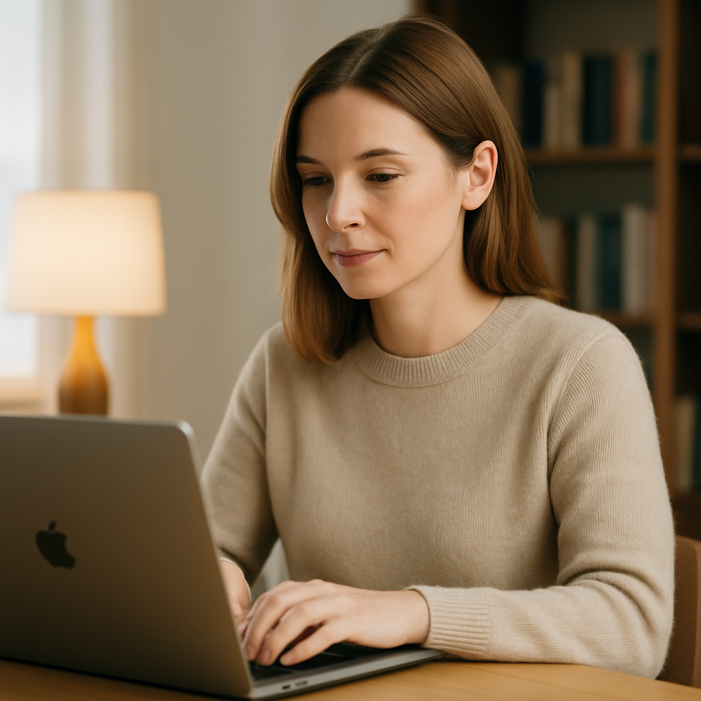 Legal writer editing a contract