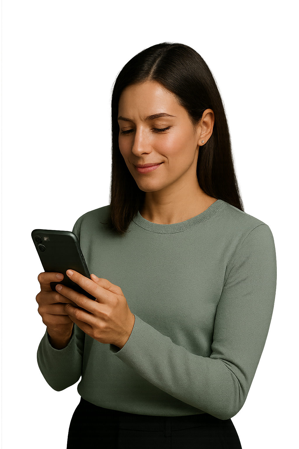Founder reviewing product launch plan on phone